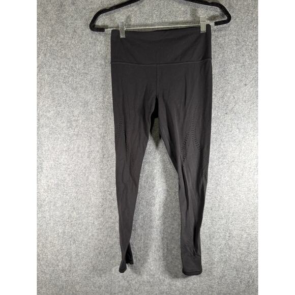 Athleta Leggings Women Small Black Elation Lasercut Tight‎ Activewear - Picture 1 of 6